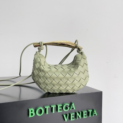 Bottega Veneta Sardine Mini Bag in Travertine Intrecciato Lambskin LDBS244175