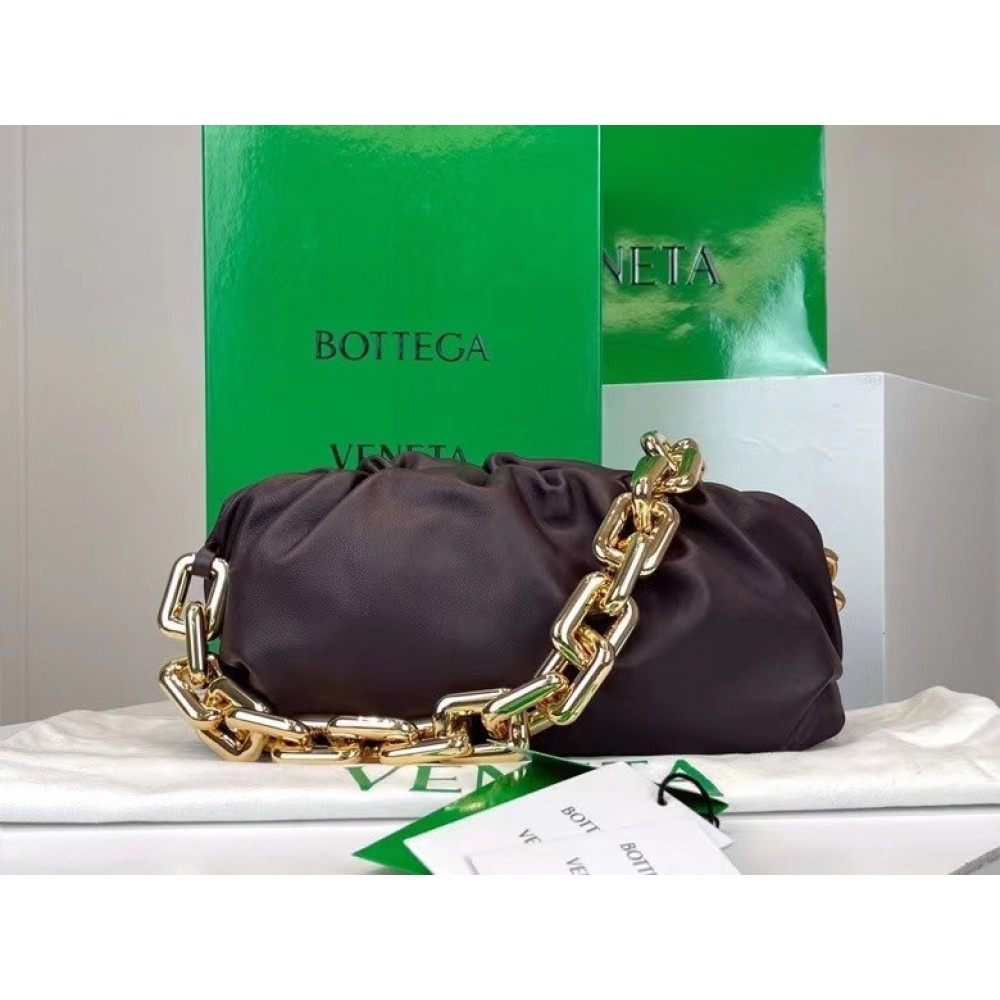 Bottega Veneta The Chain Pouch Bag In Grape Calfskin LDBS244237