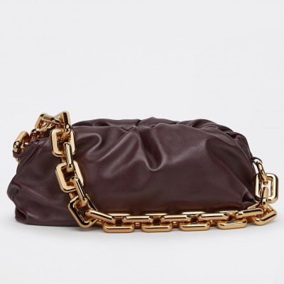 Bottega Veneta The Chain Pouch Bag In Grape Calfskin LDBS244237