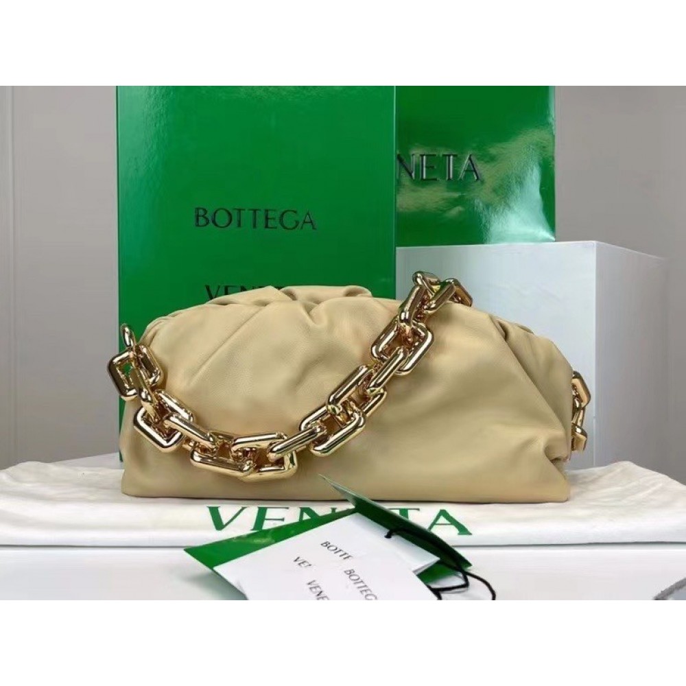 Bottega Veneta The Chain Pouch Bag In Porridge Calfskin LDBS244238