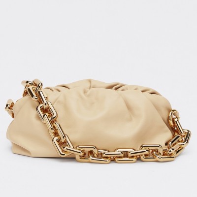 Bottega Veneta The Chain Pouch Bag In Porridge Calfskin LDBS244238