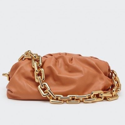 Bottega Veneta The Chain Pouch In Clay Calfskin LDBS244241