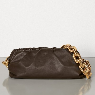 Bottega Veneta The Chain Pouch In Fondente Calfskin LDBS244242