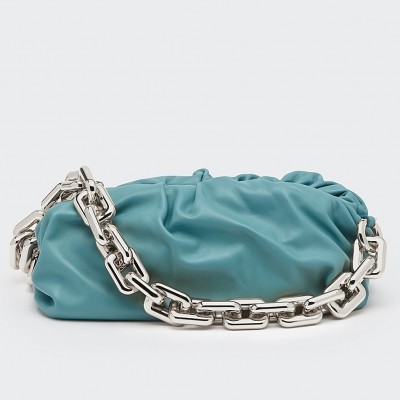 Bottega Veneta The Chain Pouch In Green Water Calfskin LDBS244244