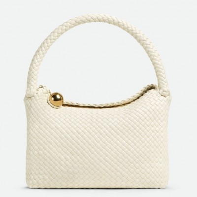 Bottega Veneta Tosca Bag in White Intrecciato Calfskin LDBS244274