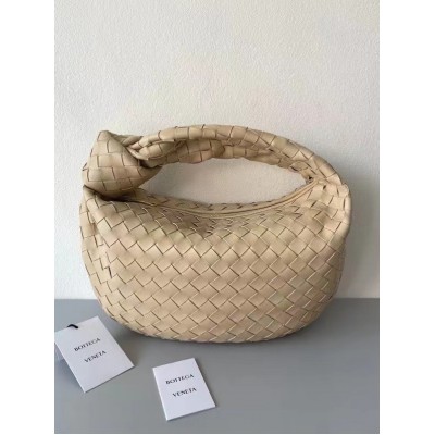 Bottega Veneta BV Jodie Teen Bag In Beige Intrecciato Leather