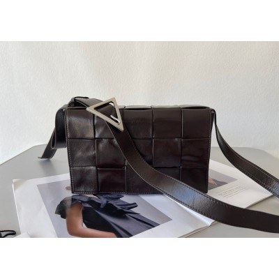 Bottega Veneta Cassette Bag In Fondant Wrinkled Intreccio Calfskin