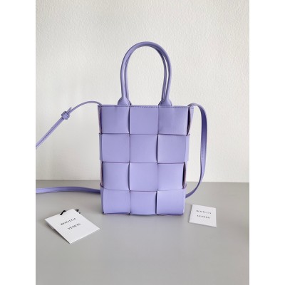 Bottega Veneta Mini Cassette Tote Bag In Wisteria Lambskin