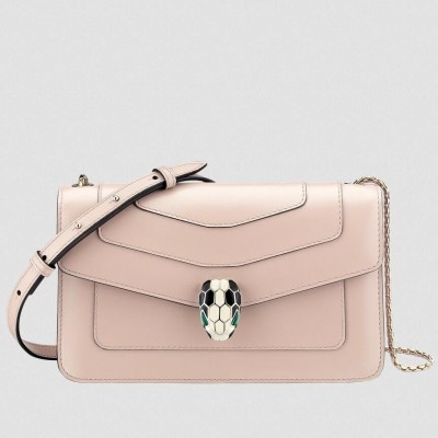 Bvlgari Serpenti Forever Small Cross-body Bag In Beige Calfskin LDBS243469