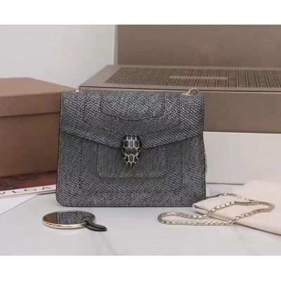 Bvlgari Serpenti Forever Small Crossbody Bag In Karung Leather LDBS243460