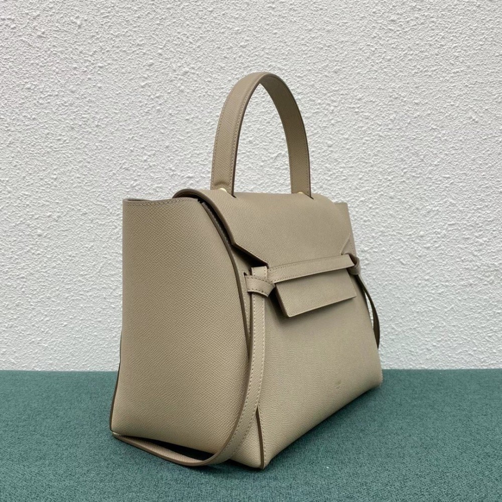 Celine Belt Mini Bag In Light Taupe Grained Calfskin LDBS243467