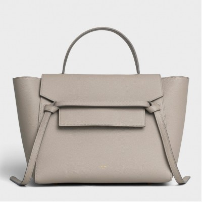 Celine Belt Mini Bag In Light Taupe Grained Calfskin LDBS243467