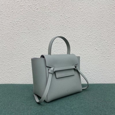 Celine Belt Nano Bag In Mineral Grained Calfskin LDBS243472