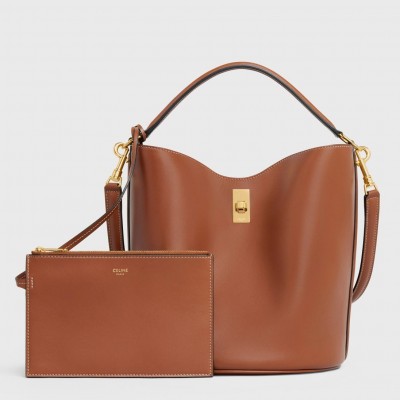 Celine Bucket 16 Bag In Brown Smooth Calfskin LDBS243498