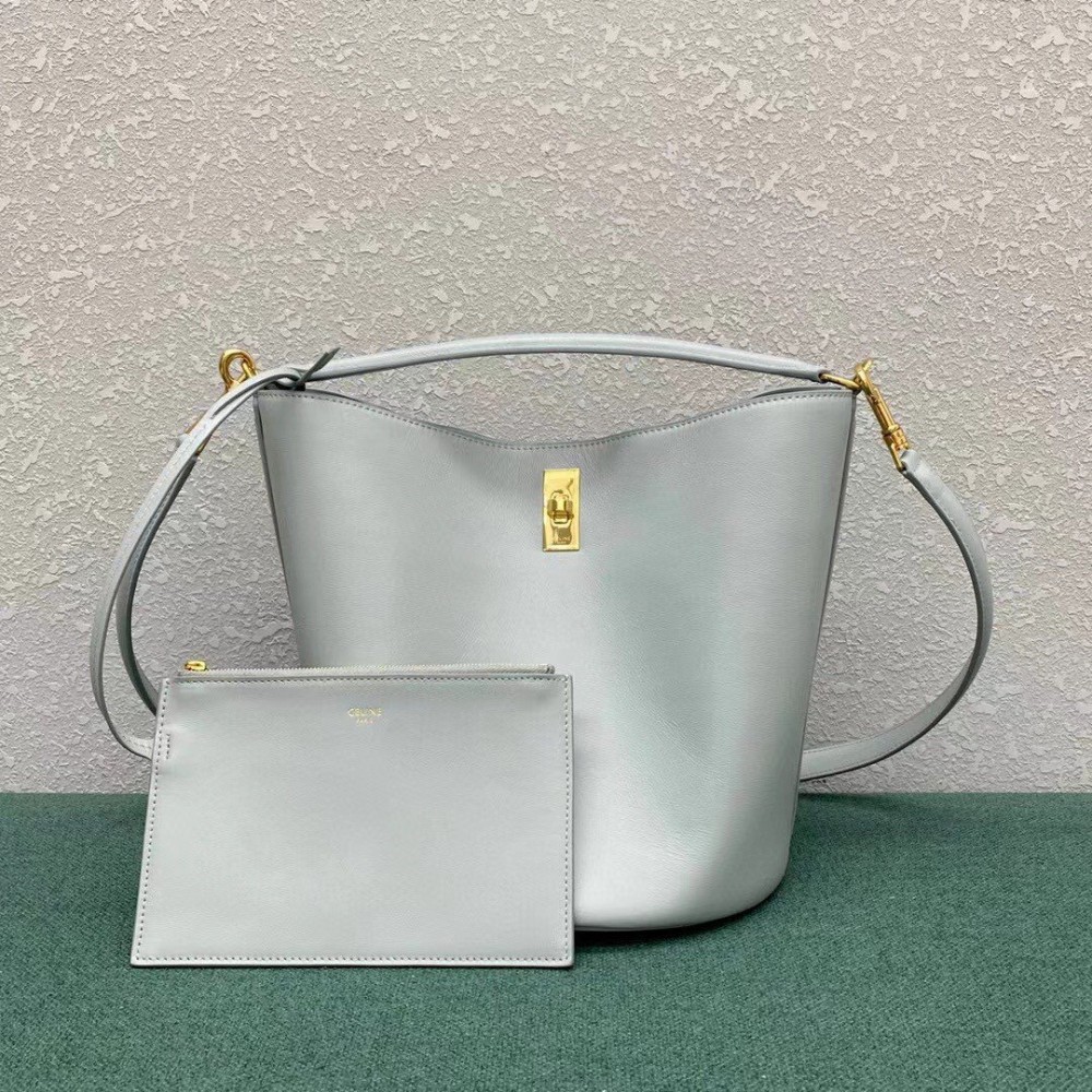 Celine Bucket 16 Bag In Mineral Smooth Calfskin LDBS243508