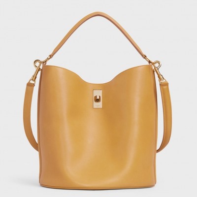 Celine Bucket 16 Bag In Yellow Soft Bare Calfskin LDBS243529