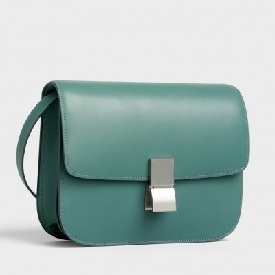 Celine Classic Box Medium Bag In Celadon Box Calfskin LDBS243528