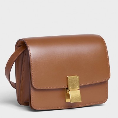 Celine Classic Box Small Bag In Camel Box Calfskin LDBS243517