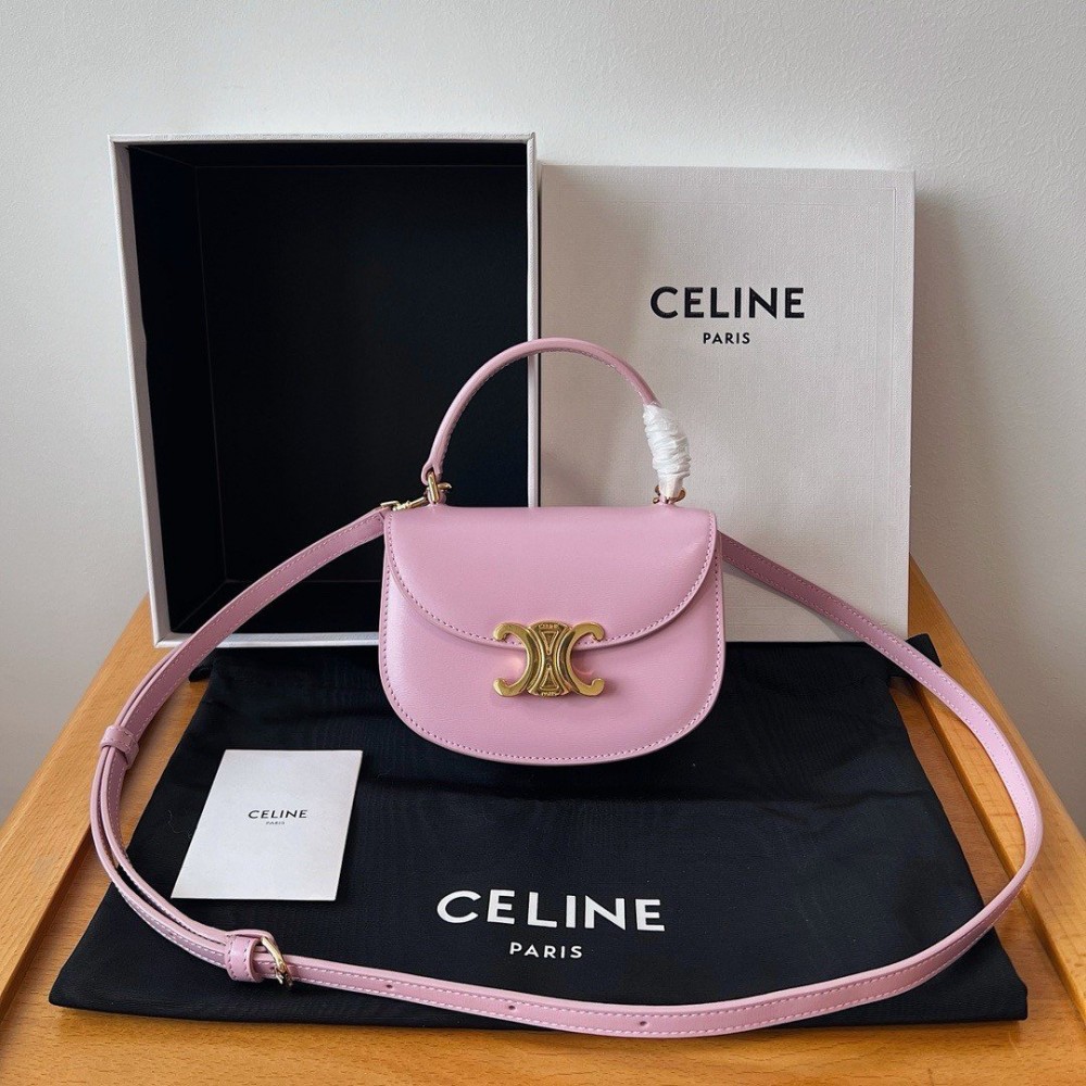 Celine Mini Besace Clea Bag in Petal Calfskin LDBS243562