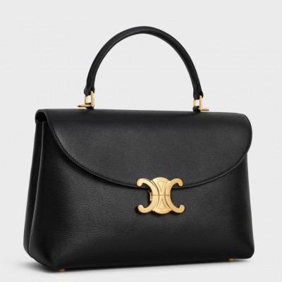 Celine Nino Medium Bag in Black Calfskin LDBS243617