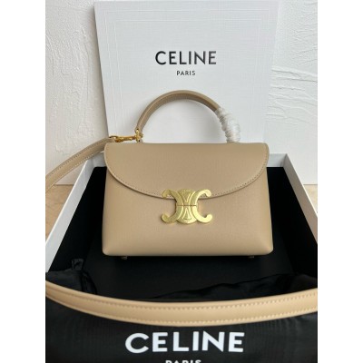 Celine Nino Teen Bag in Beige Supple Calfskin LDBS243586