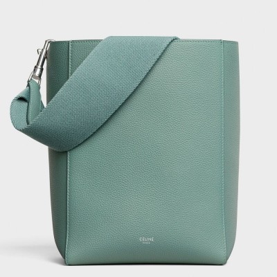 Celine Sangle Small Bucket Bag In Celadon Calfskin LDBS243585