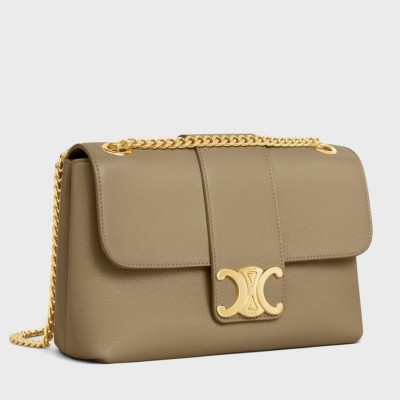 Celine Teen Victoire Bag in Brown Sepia Calfskin LDBS243590