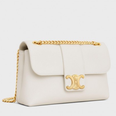 Celine Teen Victoire Bag in White Calfskin LDBS243601