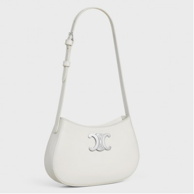 Celine Tilly Medium Bag in White Calfskin LDBS243629