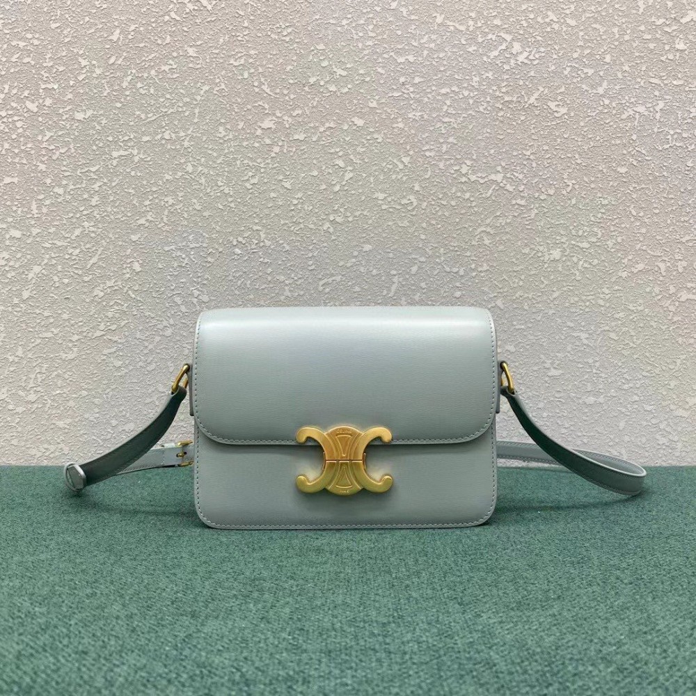 Celine Triomphe Teen Bag In Mineral Leather LDBS243668