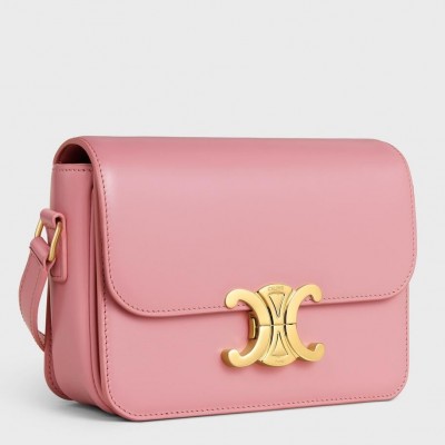 Celine Triomphe Teen Bag In Pink Leather LDBS243639