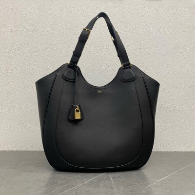 Celine Meo Bag in Black Supple Calfskin