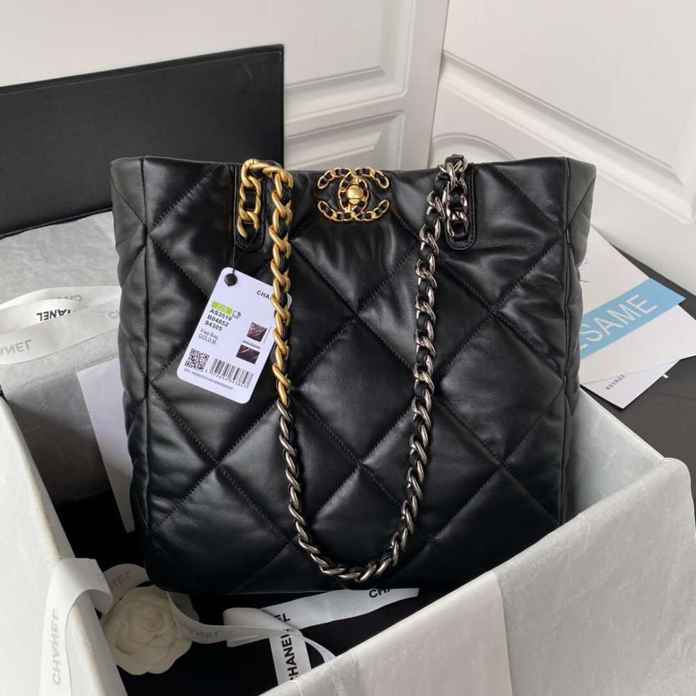 Chanel 19 Shopping Bag Lambskin AS3519 LDBS16086