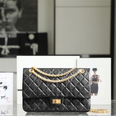 Chanel 2.55 Series Flap Bag Black/Gold