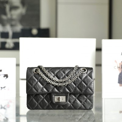 Chanel 2.55 Series Flap Bag Vintage Silver Mini