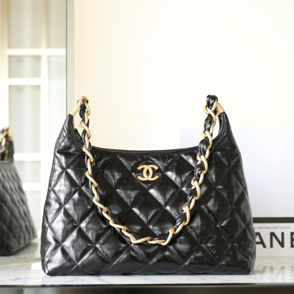 Chanel 24A series lambskin hobo bag