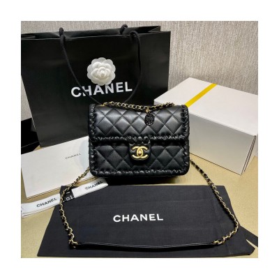 Chanel Braided Calfskin Flap Bag AS6075 AS6075 LDBS16037