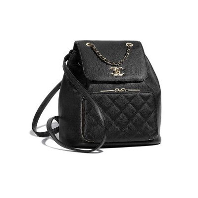 Chanel Business Affinity Mini Backpack in Black Caviar AS3530 LDBS16021