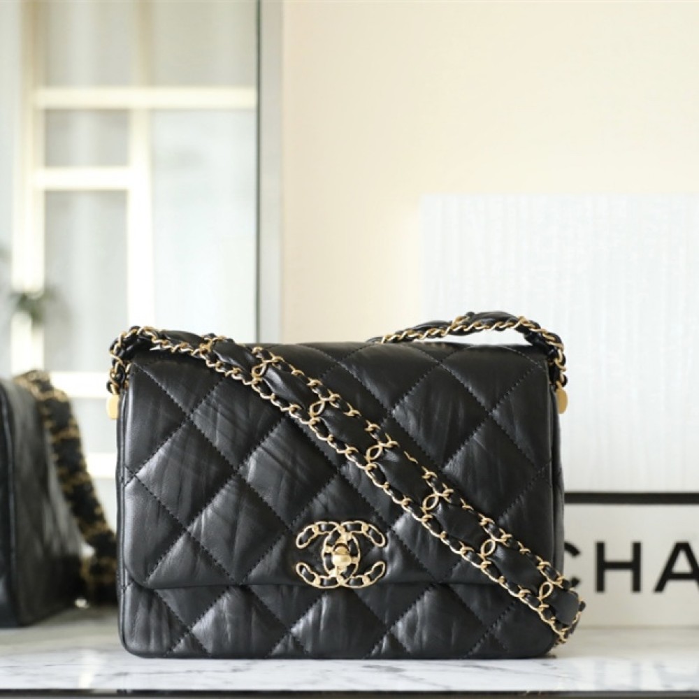 Chanel Flap Bag 19 Series Fall/Winter Edition Black and Gold