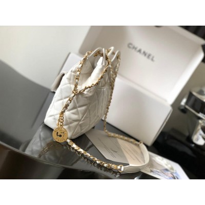 Chanel Hobo Bag in Shiny Crumpled Calfskin AS3690 LDBS16078