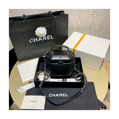 Chanel Lambskin Small Vanity Case Black AS2630 LDBS16115