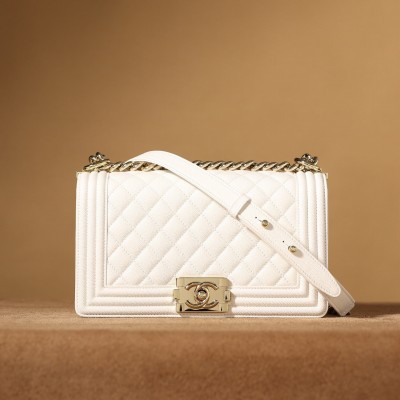 Chanel LeBoy white medium