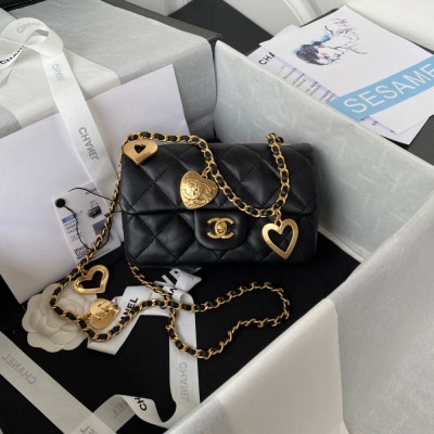 Chanel Mini Flap Bag Heart Chain AS3456 LDBS16060