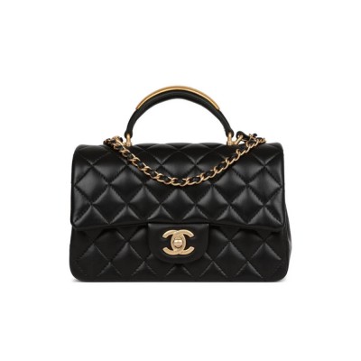 Chanel Mini Flap Bag With Gold Top Handle AS2431 LDBS16102