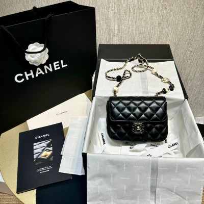 Chanel Mini Flap Bag in Black Lambskin AS3782 LDBS16061