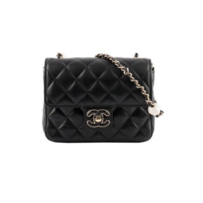 Chanel Mini Flap Bag in Black Lambskin AS3782 LDBS16061