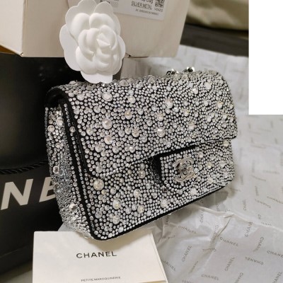 Chanel Mini Flap Bag in Satin AS4142 LDBS16064