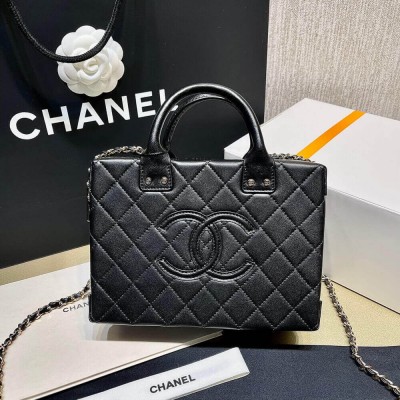 Chanel Vanity Case in Calfskin Black AS3345 LDBS16118