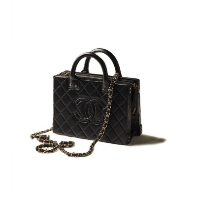 Chanel Vanity Case in Calfskin Black AS3345 LDBS16118