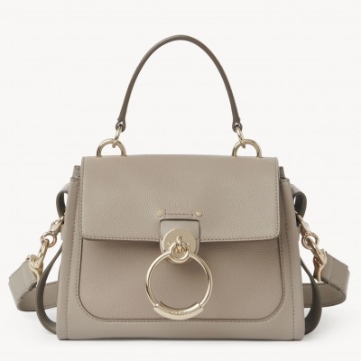 Chloe Mini Tess Day Bag In Grey Grained Leather LDBS243687